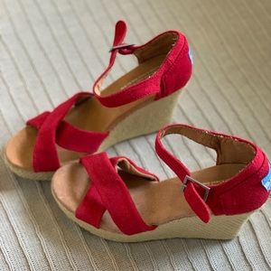 Toms Sierra wedge sandals